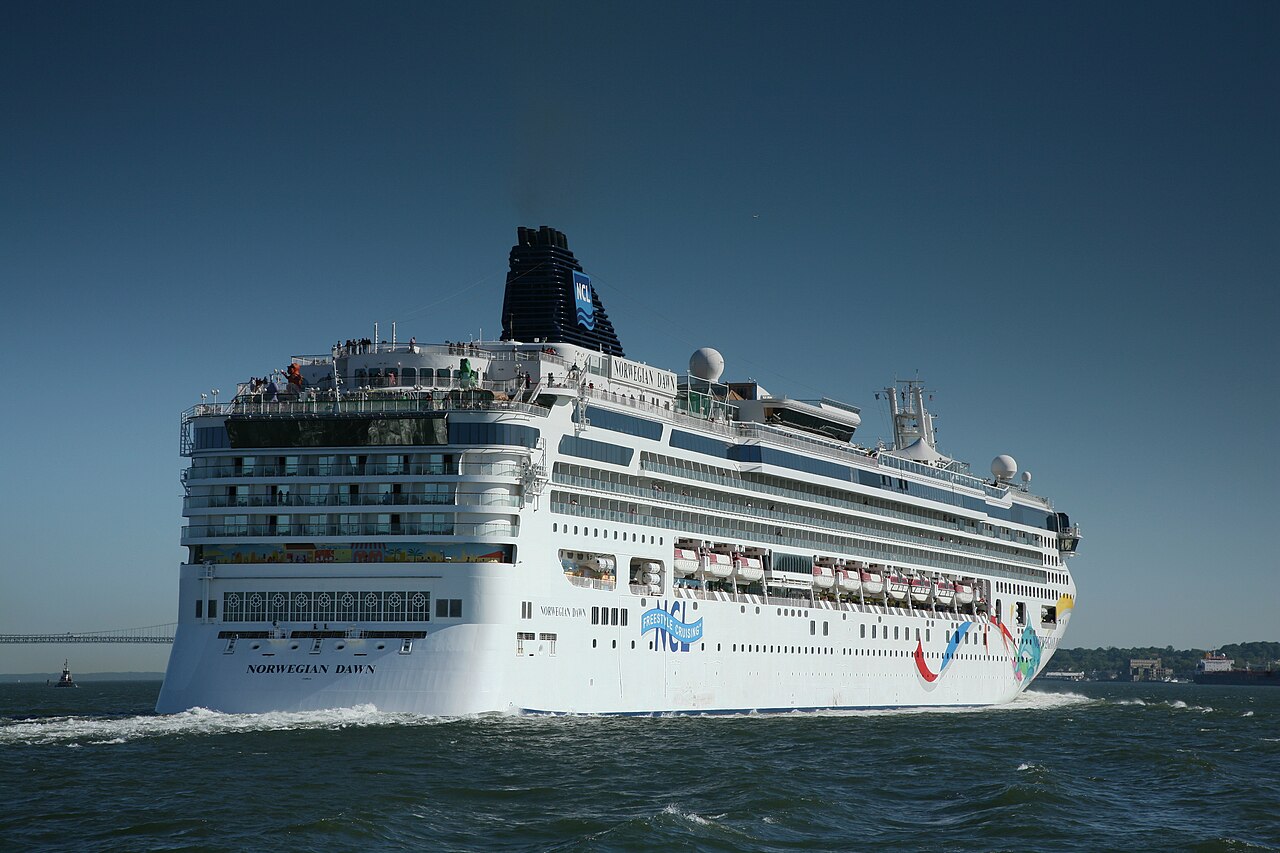 Norwegian Dawn at sea