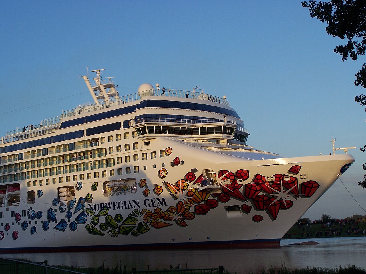 Norwegian Gem at sea