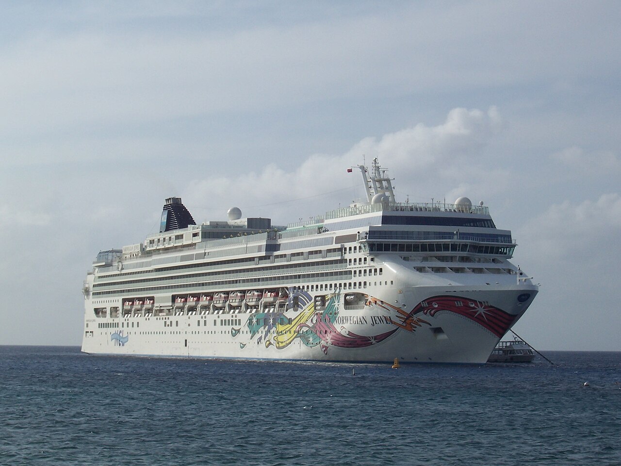 Norwegian Jewel at sea