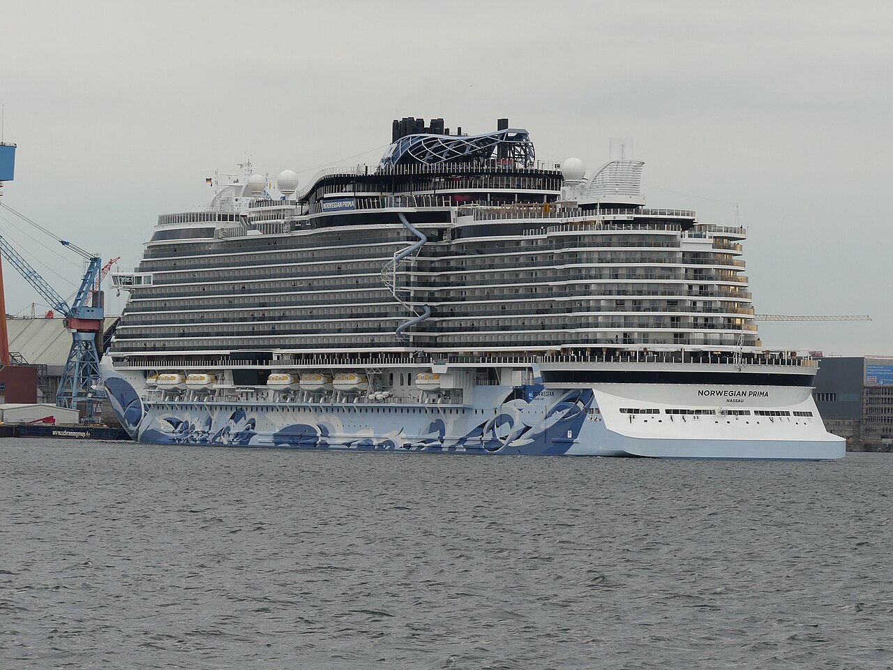 Norwegian Prima at sea