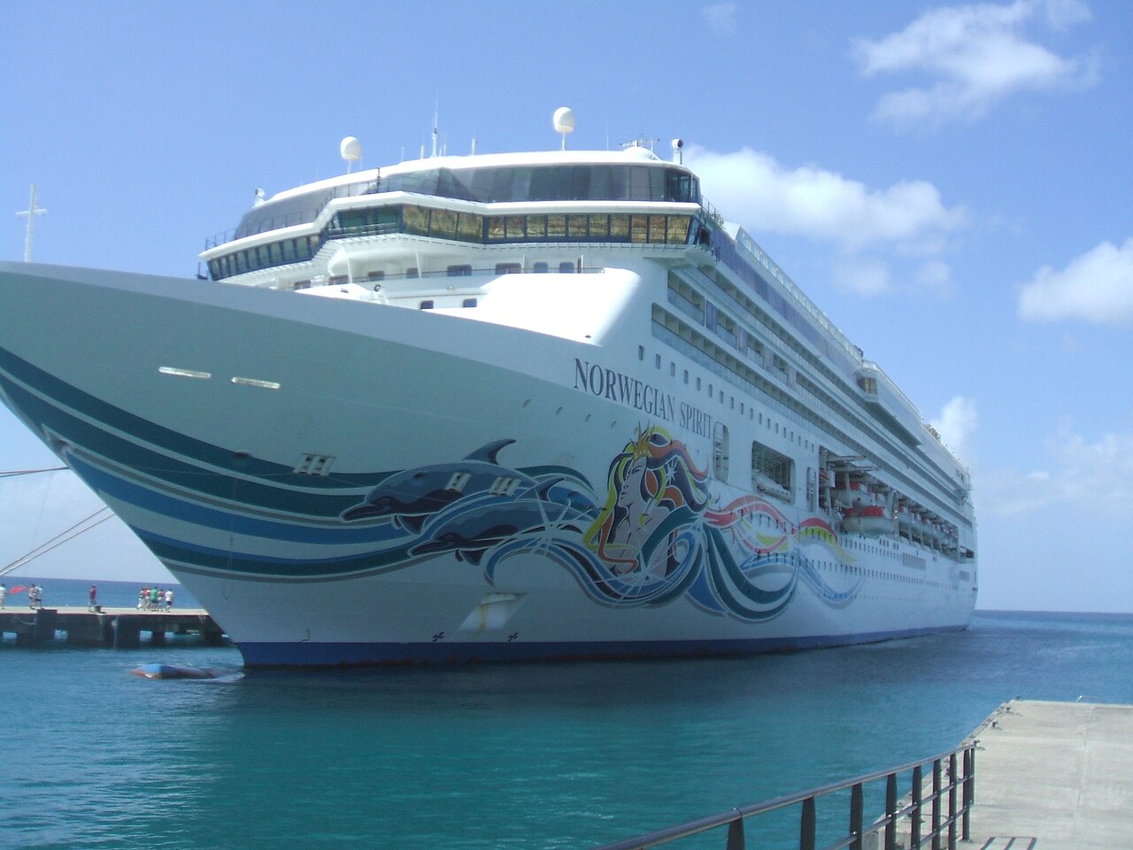 Norwegian Spirit at sea